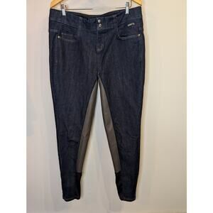 Kerrits Women's XL Denim Full Seat Breeches Riding Pants Equestrian Blue
